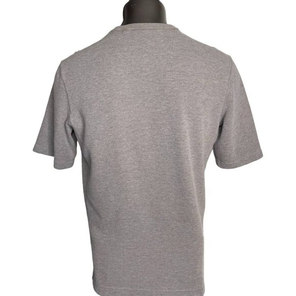 Eddie Bauer Waffle Knit Outdoor Short Sleeve Shirt u Size Large Gray - Picture 5 of 11
